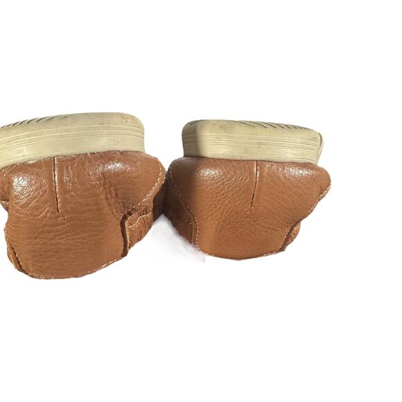 SAS Loafers Sz 8.5 Brown Leather Moccasin Comfort Walking Flats Casual Shoes USA - Picture 5 of 9